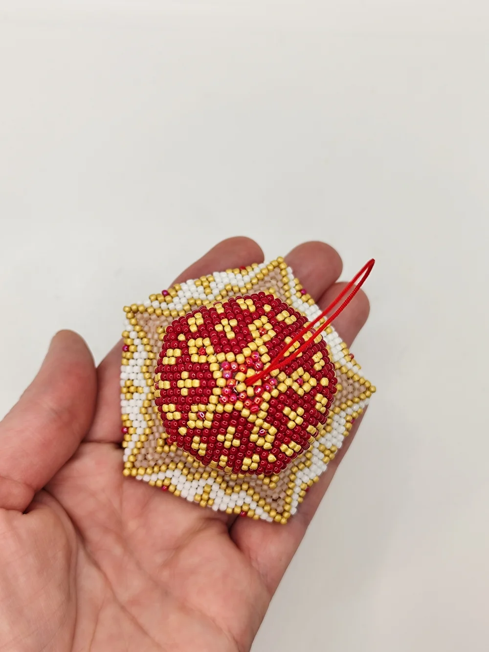 Handmade decorative red